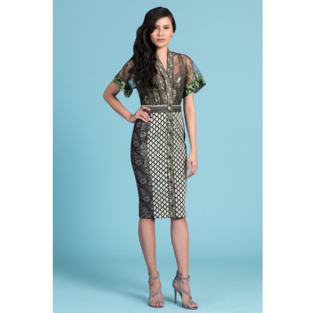 NWT Byron Lars Charlier Column Cocktail Sheath Dress 8 - Picture 1 of 8